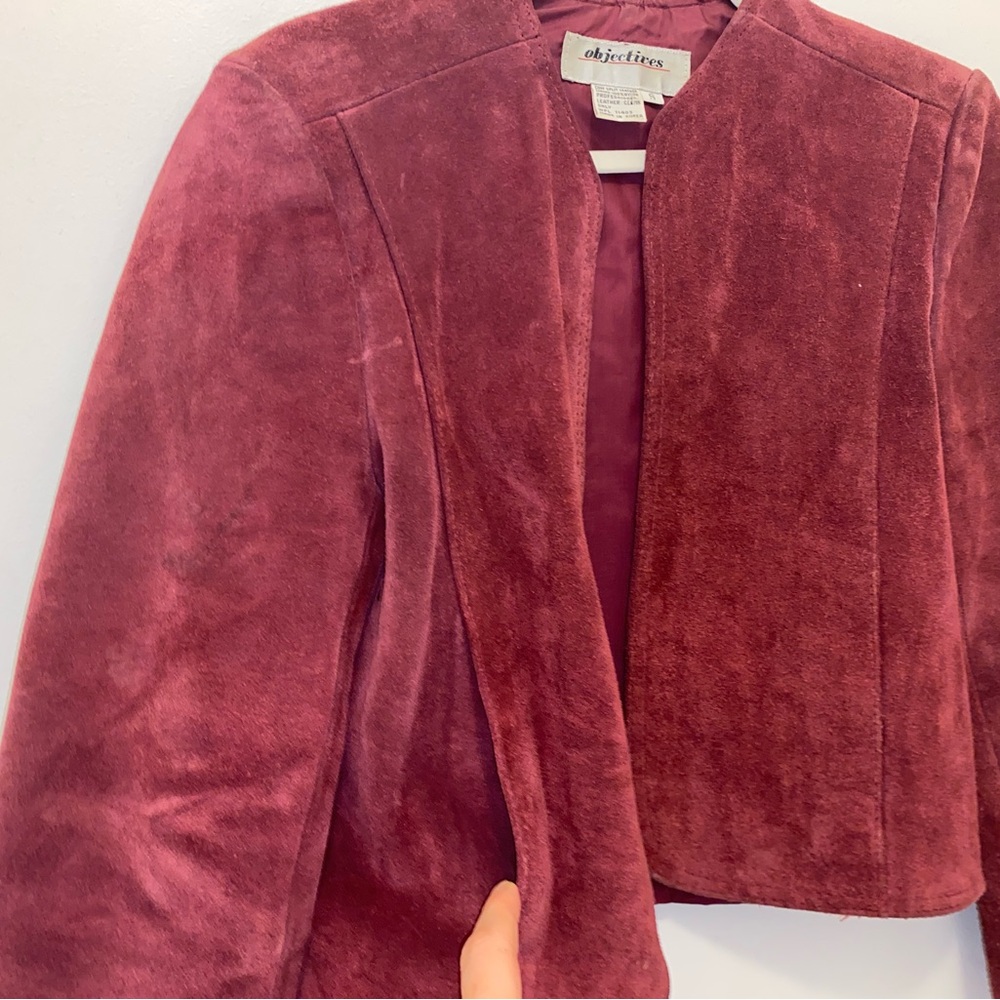 Cropped Suede Jacket - Picture 2 of 9